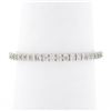 Image 2 : 14k White Gold 0.33 ctw Pave Diamond Thin Petite Stack Wedding Eternity Band Rin
