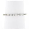 Image 3 : 14k White Gold 0.33 ctw Pave Diamond Thin Petite Stack Wedding Eternity Band Rin