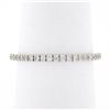 Image 4 : 14k White Gold 0.33 ctw Pave Diamond Thin Petite Stack Wedding Eternity Band Rin