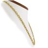Image 2 : Unisex 18K Yellow Gold 18.75" Faceted Polished Open Cable Link Chain Necklace
