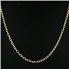 Image 5 : Unisex 18K Yellow Gold 18.75" Faceted Polished Open Cable Link Chain Necklace