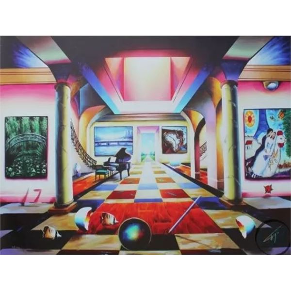 FERJO MELTING TIME ACROSS FROM THE BRIDGE SIGNED ORIGINAL