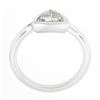 Image 8 : NEW Platinum GIA 1.01 ctw Trillion Cut Bezel Diamond Solitaire Engagement Ring