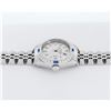 Image 4 : Rolex Ladies Quickset Stainless Steel 18K White Gold Diamond & Sapphire Bezel Si