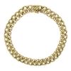 Image 3 : Italian UnoAErre Solid 14k Yellow Gold Wide Interlocking Link Statement Necklace