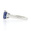 Image 6 : Vintage Platinum GIA Burma NO HEAT Cushion Sapphire & Diamond Engagement Ring