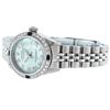 Image 8 : Rolex Ladies Stainless Steel Quickset Blue Diamond And Sapphire Datejust Wristwa