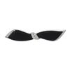 Image 1 : Vintage 18k White Gold Polished Black Onyx .30 ctw Diamonds Ribbon Bow Pin Brooc