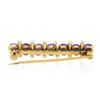 Image 3 : Antique Victorian 14k Gold 4.2mm Old Round Amethyst & Seed Pearl Bar Pin Brooch