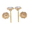 Image 4 : New 14k Rose Gold 0.47 ctw Martini Bezel Round Brilliant Diamond Stud Earrings
