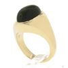 Image 9 : Men's 14K Yellow Gold Oval Cabochon Bezel Set Brown Star Sapphire Solitaire Ring