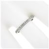 Image 6 : Antique Art Deco Platinum Channel Single Cut Diamond Eternity Wedding Band Ring
