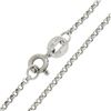 Image 7 : 14k White Gold 16 Rolo Link Chain w/ Dual Pearl Drop Dangle Pendant Necklace