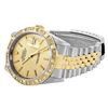 Image 7 : Rolex Mens Two Tone Champagne Index Dial 18K Yellow Gold Pyramid Diamond Bezel W