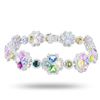 Image 1 : 21.05 ctw UNHEATED MultiColor Sapphire and 3.49 ctw Diamond Platinum Bracelet (G