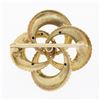 Image 3 : Antique Victorian 14k Gold Infinity Love Knot Enamel Bead Work Brooch w/ Diamond