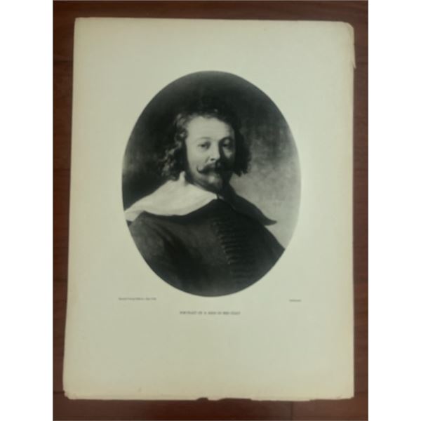 Portrait of a Man in Red Coat by Rembrandt