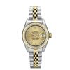 Image 2 : Rolex Ladies 18K Two Tone Gold And Steel Champagne Index Datejust With Rolex Box
