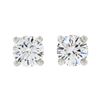 Image 1 : NEW Classic 14k White Gold 0.50 ctw Round Brilliant Diamond 4-Prong Stud Earring