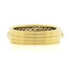 Image 6 : Jose Hess 18k Gold 0.90 ctw Round Prong Diamond Multi Row Grooved Wide Band Ring