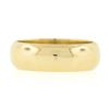 Image 4 : Unisex Classic 14K Gold 6mm Wide Plain Dome Polished Stackable Wedding Band Ring