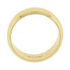 Image 5 : Unisex Classic 14K Gold 6mm Wide Plain Dome Polished Stackable Wedding Band Ring