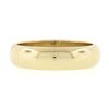Image 4 : Unisex Classy 14K Yellow Gold 5mm Plain Domed Polished Stack Wedding Band Ring