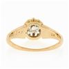 Image 7 : Antique Victorian 18k Gold 0.65 ctw Old Mine Prong Set Diamond Engagement Ring