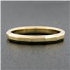 Image 2 : Antique 14k Yellow Gold 2.5mm Polished Faceted Eternity Stack Wedding Band Ring