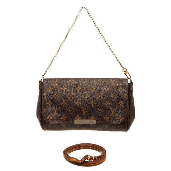 Louis Vuitton Favorite Brown Monogram Canvas MM Crossbody Bag