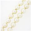 Image 5 : Classic 30" Long 8-8.5mm Round Cultured Pearl Single Strand Slip On Necklace