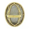 Image 7 : Vintage 14k Gold Large Oval Bezel Metal Cameo Man Woman Twisted Wire Frame Ring