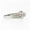 Image 6 : Antique Art Deco Engraved 18k White Gold 0.32 ctw Mine Cut Diamond Solitaire Rin