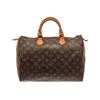 Image 1 : Louis Vuitton Brown Monogram Speedy 35 Satchel Bag