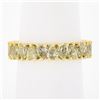 Image 3 : 18K Gold Alternating Pear Fancy Yellow Diamond Eternity Wedding Stack Band Ring