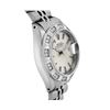 Image 3 : Rolex Ladies Stainless Steel Silver Index White Gold Pyramid Diamond Bezel Date