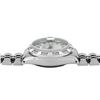 Image 6 : Rolex Ladies Stainless Steel Silver Index White Gold Pyramid Diamond Bezel Date