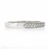 Image 5 : Classic 18k White Gold 0.15 ctw Round Pave Diamond Dual Row Wedding Band Ring