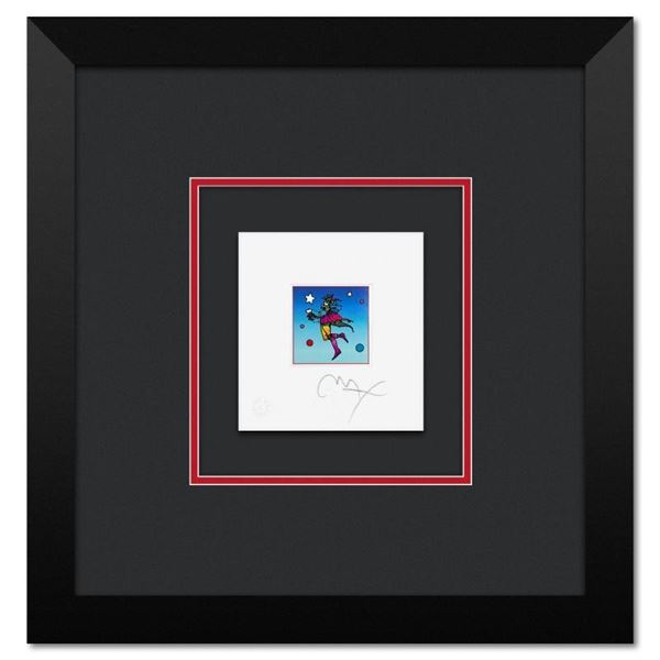 Star Catcher on Blue by Peter Max