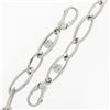 Image 8 : Luca Carati 18k White Gold 4 Station Bezel Black Onyx Long Open Chain Necklace