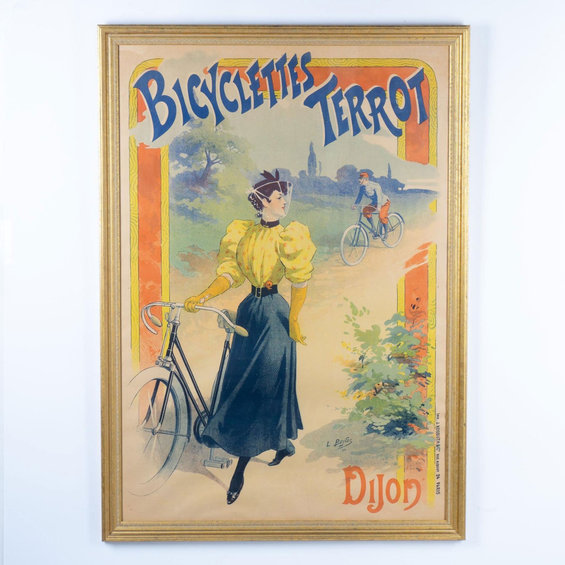 Lucien Baylac, Antique French Belle Epoque Lithograph Poster