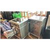 Image 1 : TWO 19X15X30" SIDE CABINET. MIRRORED DOORS AND DRAWER
