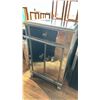 Image 2 : TWO 19X15X30" SIDE CABINET. MIRRORED DOORS AND DRAWER