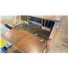 Image 3 : ANTIQUE OAK FLIP DOWN DESK 36" WIDE