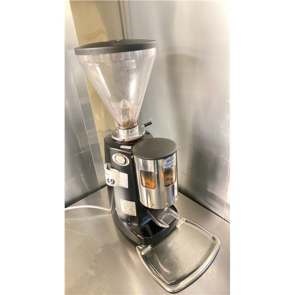 MAZZER LUIGI MODEL SUPER JOLLY TIMER- COMMERCIAL COFFEE GRINDER. ADJUSTABLE COARSENESS.