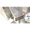 Image 2 : STAINLESS PREP TABLE. 36X24. NO CONTENTS