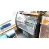 Image 1 : FOGAL DISPLAY FRIDGE. CURVED GLASS FRONT. ACCESS DOORS AT REAR. 49WX49"H. NO CONTENTS.