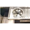 Image 2 : 2 SECTIONS OF SS DRIP TRAYS WITH GLASS WASHERS. 45X7" EACH