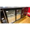 Image 1 : BEVERAGE-AIR GLASS DOOR REFRIGERATOR. 48WX36H. MODEL BB48GY-1-B