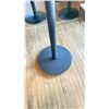 Image 2 : 30X24X43"H TALL WOOD GRAIN LAMINATE TABLE WITH METAL BASE
